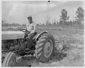 Man on tractor 